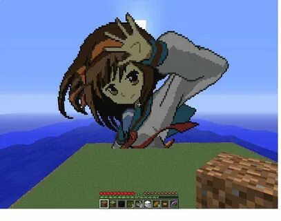 My First try at Anime Minecraft Pixle art by BlackRoseLegend