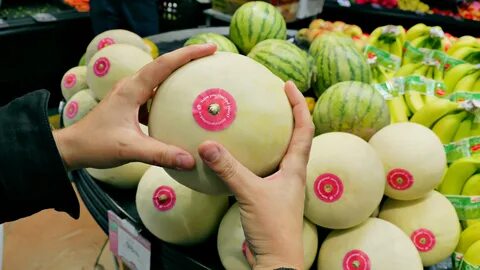 Melons get makeovers for breast cancer awareness