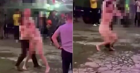 Private-hire motorcyclist in China rips woman's clothes off 
