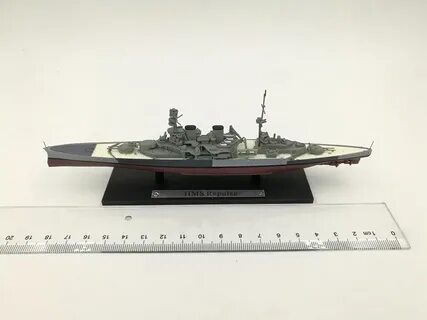 Kids toys 1:1250 Boat ATLAS WW II HMS Repulse Diecast Cruise