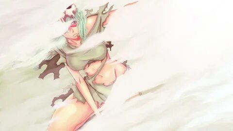 bleach dust green hair espada nelliel tu odelschwanck 2560x1