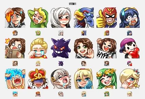 Twitch Emotes original page - uguubear