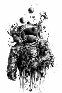 Bubbaldrin Astronaut art, Drawings, Art tattoo