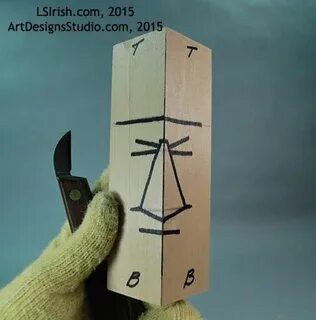 Carving the Wood Spirit Face, Free Project by Lora S. Irish 