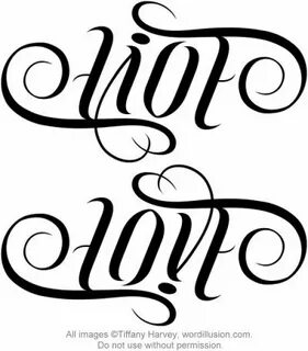 "Live" & "Love" Ambigram Ambigram tattoo, Ambigram, Tattoo l