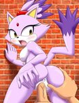 Xbooru - bbmbbf blaze the cat hand on ass mobius unleashed p
