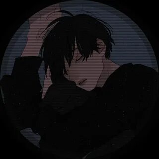 Anime boy icon dark* Tags: #Grunge #Aesthetic #Dark #Oscuro 