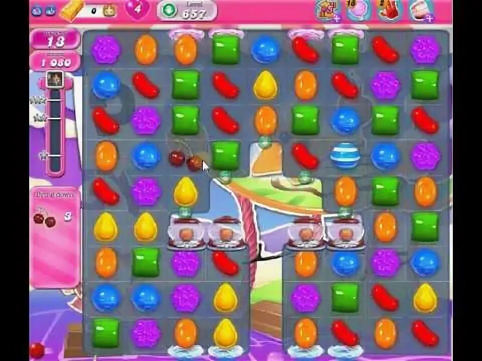 How to beat Candy Crush Saga Level 657 - 3 Stars - No Booste