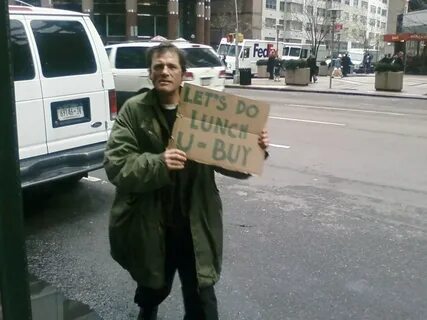 Homeless humor On 53rd and 3rd avenue Brandon Blattner Flick