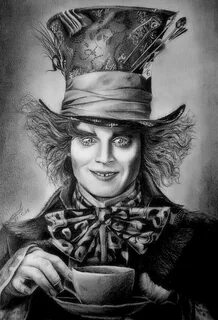 Mad Hatter: by Maggy-P Mad hatter drawing, Wonderland tattoo
