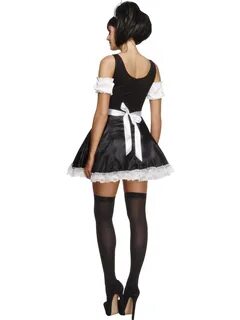 Women Ladies French Maid Waitress Oktoberfest Outfit Costume