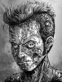 Zombie Self-Portrait. - Gazbot