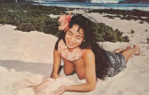 "Native Hawaiian girl 'Lani' with double carnation lei and. 