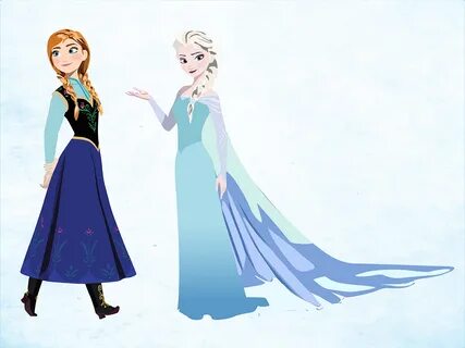 Frozen: Anna & Elsa Vector Drawing by JM Santos on Dribbble