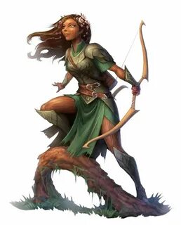 Female Half-Elf Ranger Archer Druid Hunter - Pathfinder PFRP