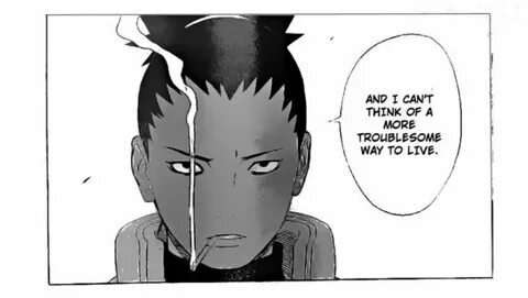 Shikamaru Smoking Manga Panel - pic-vomitory