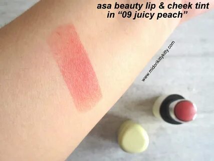 Review: Asa Lip & Cheek Tint in '09 Juicy Peach'. Midori Kit