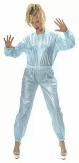 Clear plastic jump suit