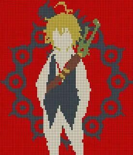 Alpha pattern #23071 BraceletBook Pixel art grid, Anime pixe