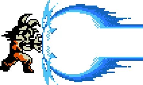 Dragon Ball-z - Sangoku Kamehameha Pixel Art - (1100x1000) P