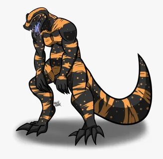 Reptile Clipart Gila Monster - Gila Monster Drawing Easy , T