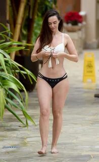 Jennifer Metcalfe in Bikini at a Pool in Tenerife