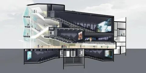 Кинотеатр Alésia - реконструкция © Manuelle Gautrand Architecture Theater A...
