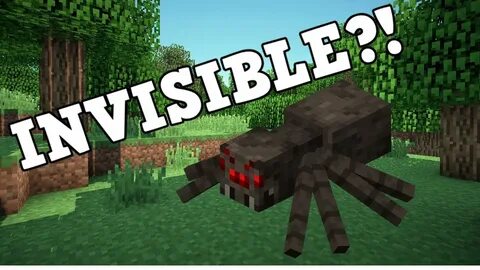 MINECRAFT WITH INVISIBLE SPIDERS - YouTube