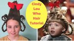 Cindy Lou Who Hair Tutorial - Easy Halloween hairstyle - You