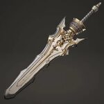 Fantasy sword_3 Fantasy sword, Sword, Weapon concept art