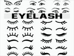 Eyelash svg/ eye svg/ fashion svg/ women eye svg/ lashes svg