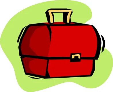 Vector Illustration Of Lunch Box Used By Schoolchildren - Bo