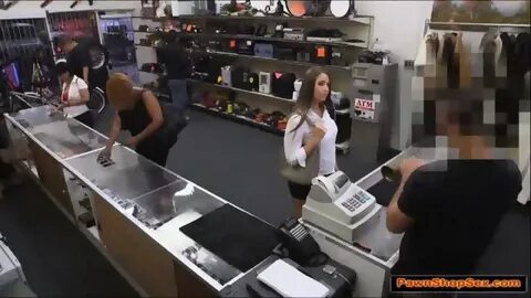 Horny waitress gives Pawnshop owner handjob and blowjob