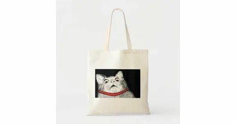 Surprised Cat Gasp Meme - Tote Bag Zazzle.com