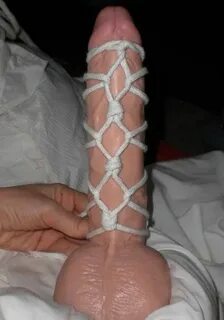 Cock and ball rope bondage HQ porno site pic. Comments: 2