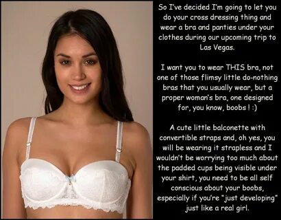 Slideshow sissies in bras.