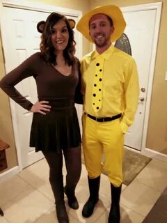 DIY Curious George couple costume for Halloween Halloween co