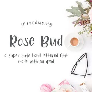 Rose Bud Font Fun Fonts Crafting Fonts Fonts for Cricut Etsy