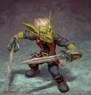 Goblin Rogue by VanHarmontt on DeviantArt Warcraft art, Gobl