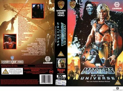 Masters of the universe, Universe movie, Vhs box