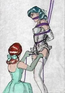 Rope bondage for sissies and transvestites