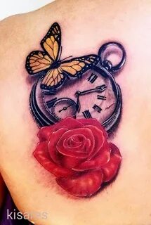 Butterfly With Rose Tattoo * Arm Tattoo Sites