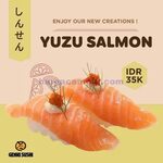 Promo Genki Sushi Menu Baru Yuzu Salmon Hanya 35 Ribu