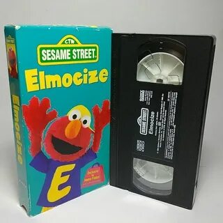 Elmocize Sesame Street VHS Tape 1996 Sony Wonder Clean And W
