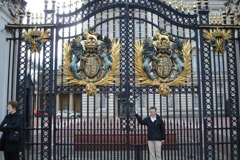 Probably the most famous gates in the world. Buckingham Pala