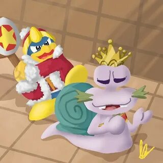 Escargoon and King Dedede Drawing Kirby Amino