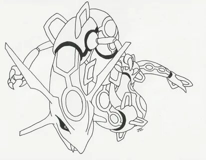 Rayquaza Line Art by neodragonarts on DeviantArt Pokemon col