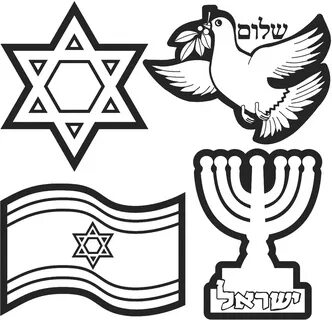 Israel Crafts Coloring Pages Jewish Judaism Independence Heb