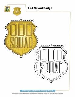 Odd Squad Badges Odd squad badge, Coloring for kids, Colorin