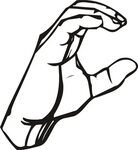 Language hand sign drawing free image download